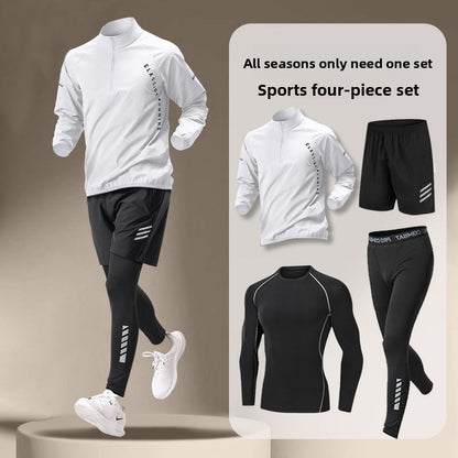 Men's Quick-Dry Athletic Training Five-Piece Sportswear Set