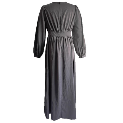 Fitted long dress Abayas robe