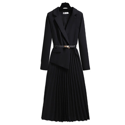 Suits with pleated dresses