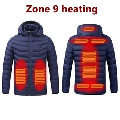 Men's Heated Jacket Winter Electric Heating Jackets Men's Cotton