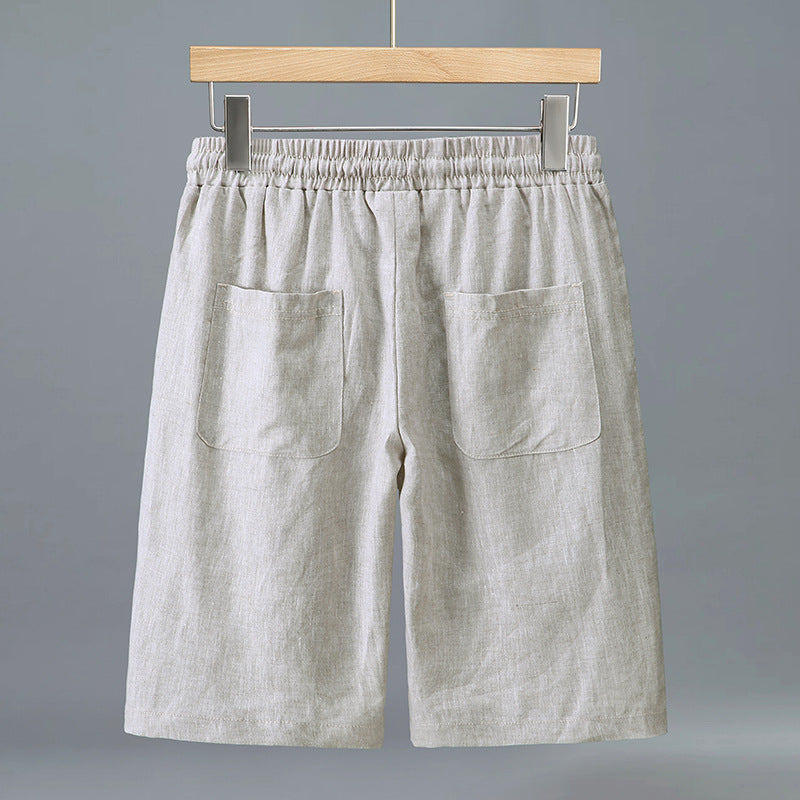 Mens Linen Casual Shorts
