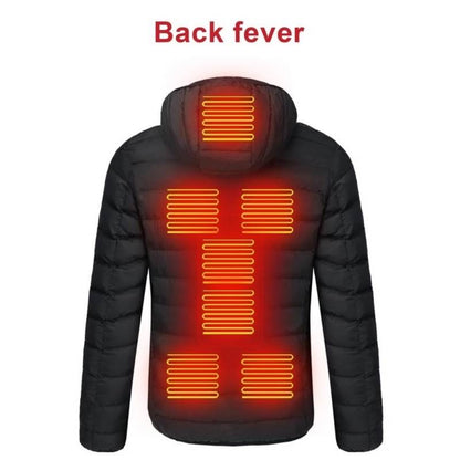 Men's Heated Jacket Winter Electric Heating Jackets Men's Cotton