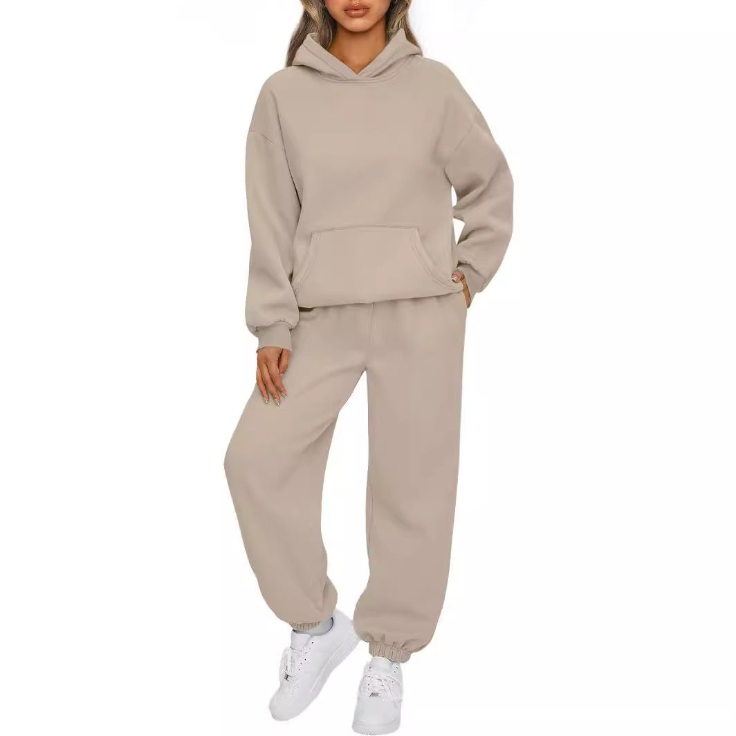 Autumn and winter casual hoodies, sportswear and long pants