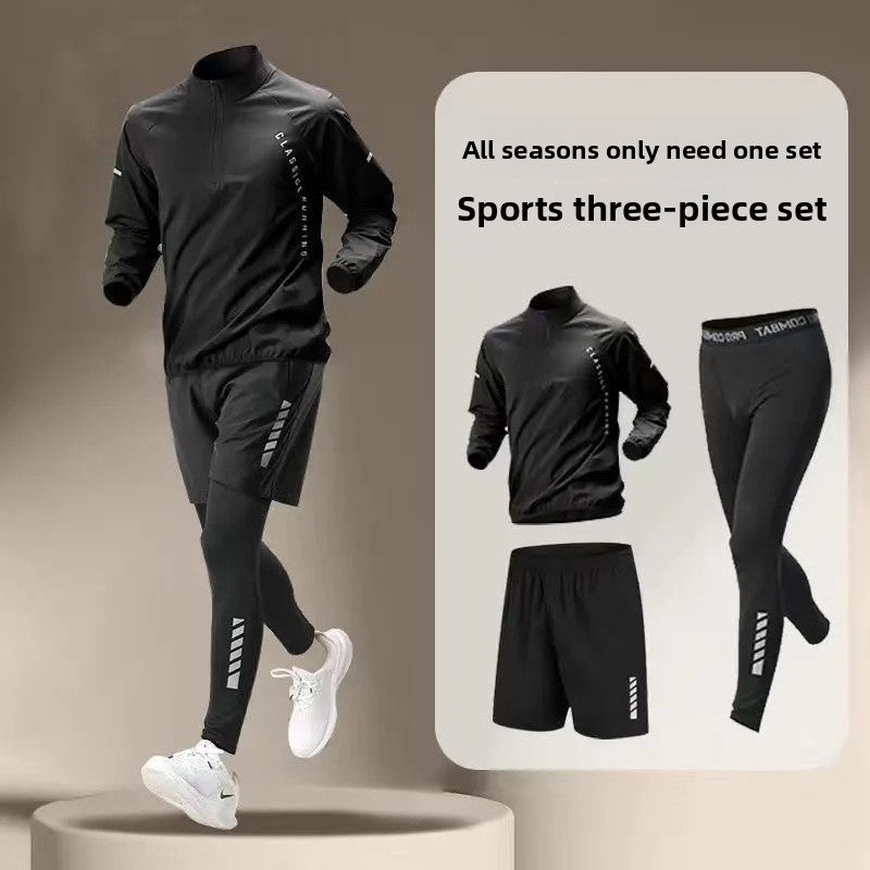 Men's Quick-Dry Athletic Training Five-Piece Sportswear Set